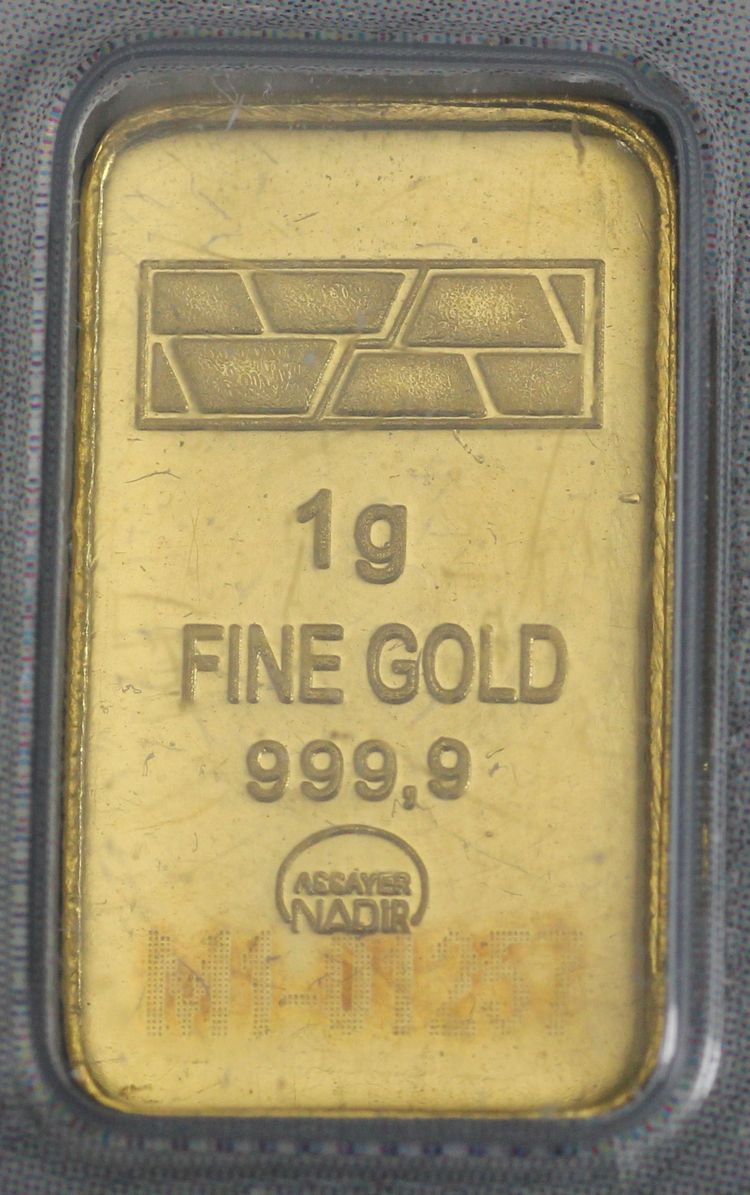 1g Goldbarren Assayer Nadir