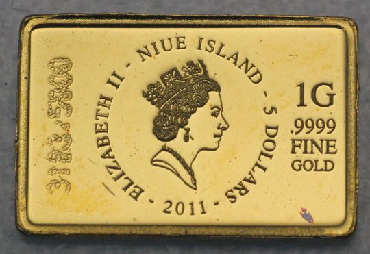 1g Münzbarren Gold Niue Island