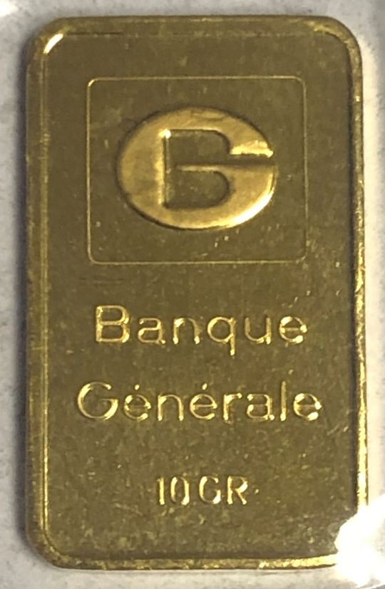 10g Goldbarren Banque Generale 10g Goldbarren Banque Generale