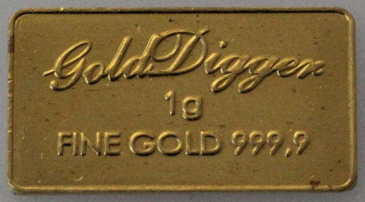 1g Goldbarren Gold-Digger