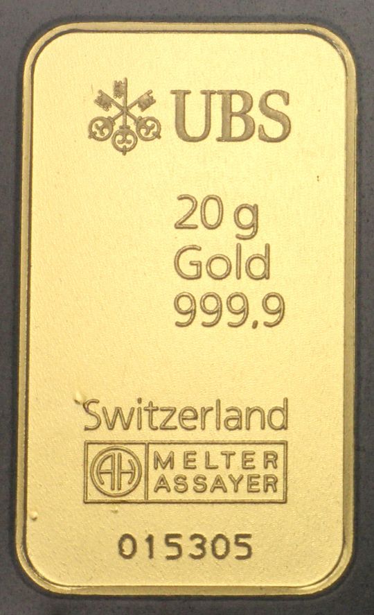 UBS Goldbarren (Kinebar) 20g