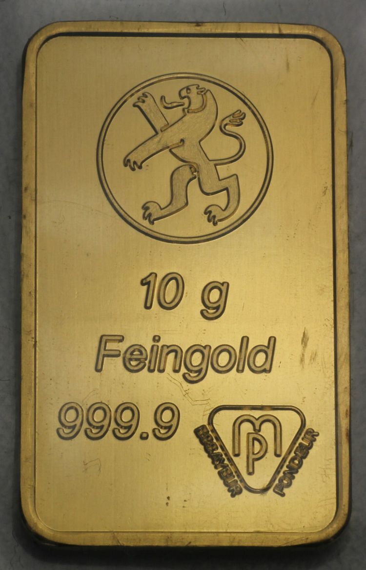 Bank Leu Goldbarren 10g