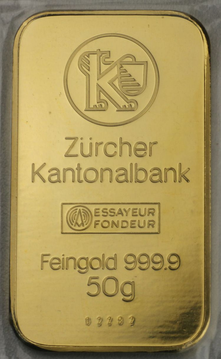 50g Au Züricher Kontonalbank