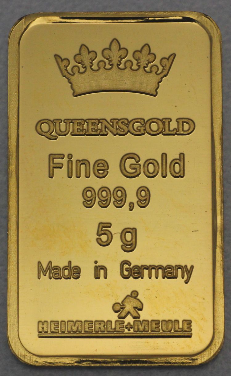 5g Goldbarren Queensgold