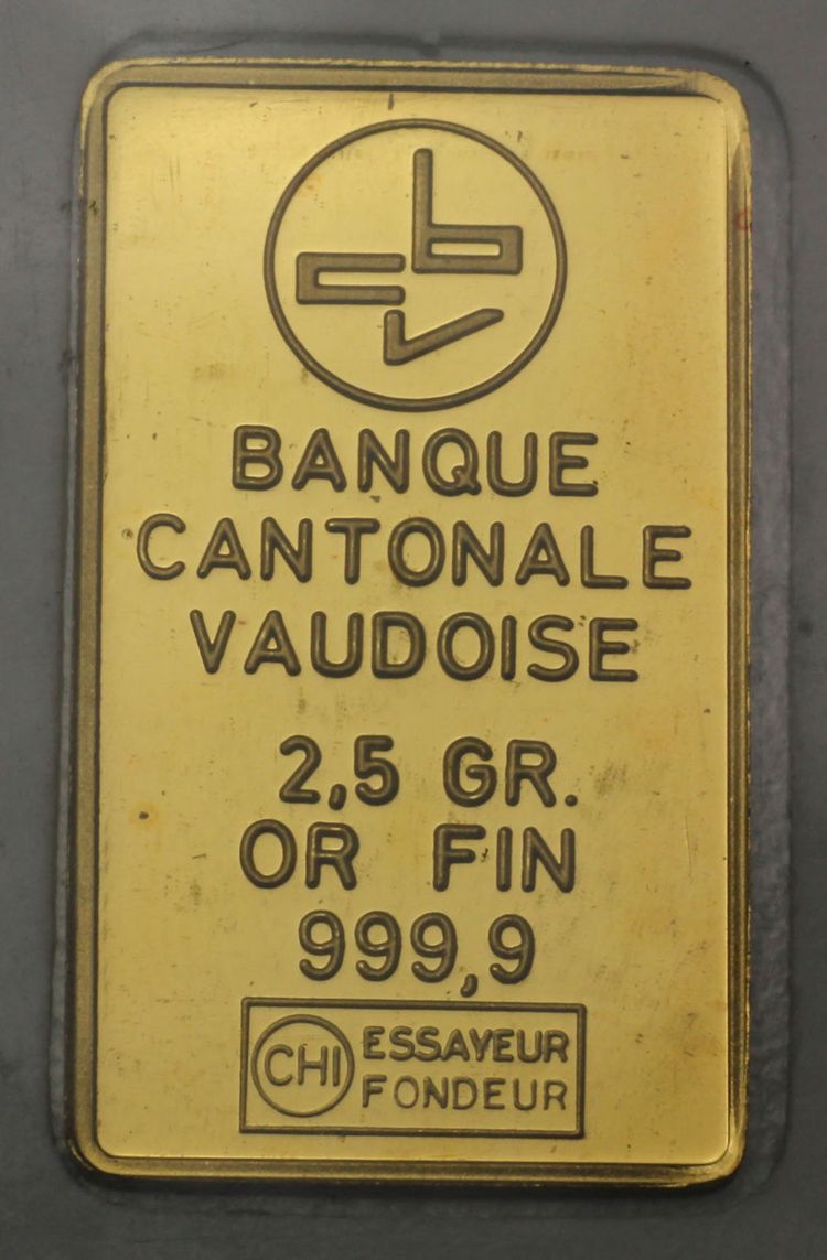 2,5g Goldbarren BCV