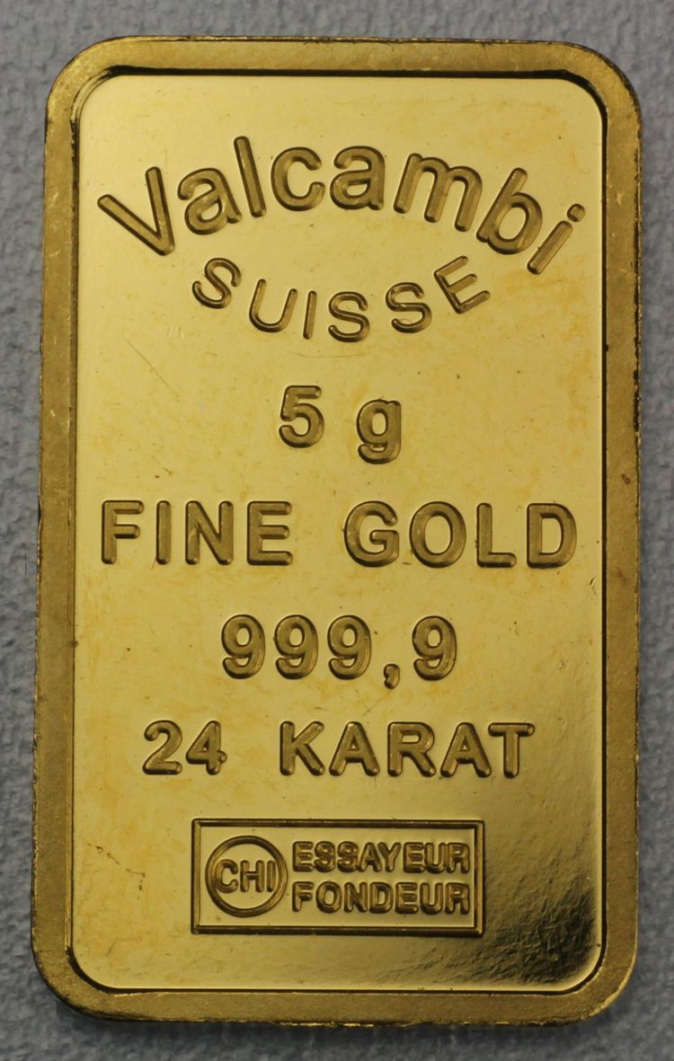 5g Valcambi 24K Au 5g Valcambi 24K Au
