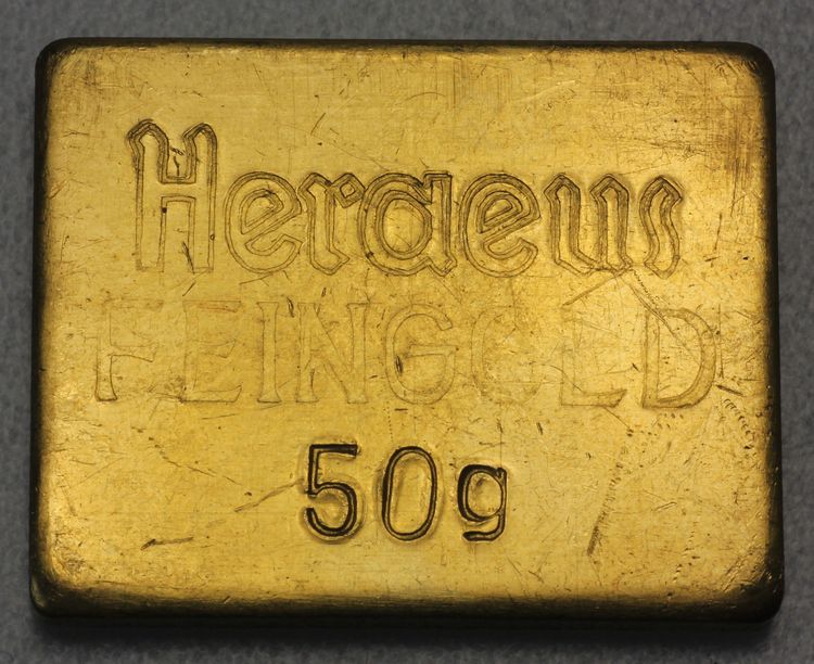 50g Barren Heraeus alt
