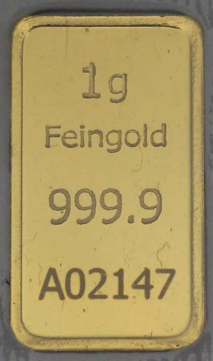 1g Münzbarren Agosi