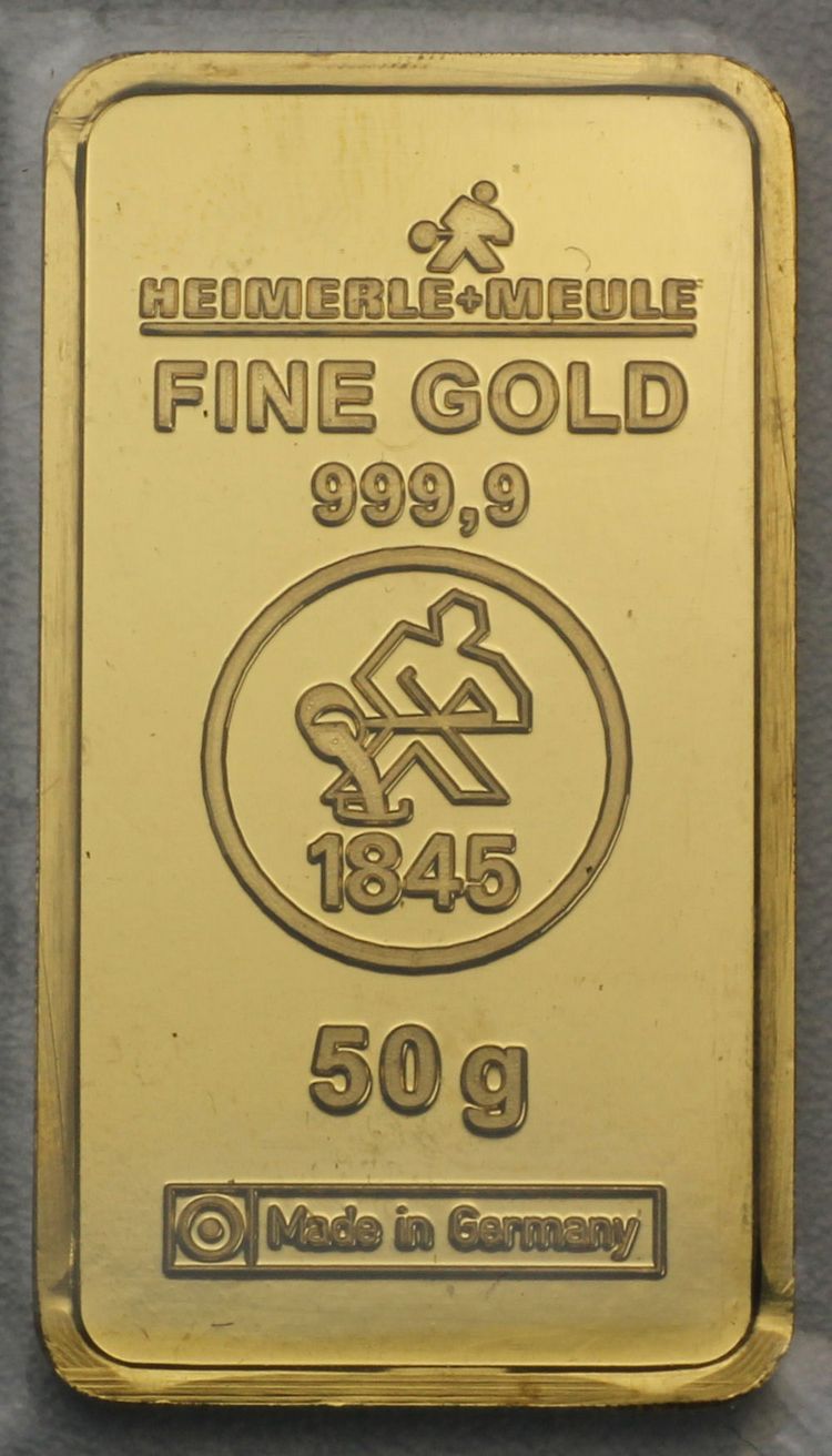 Goldbarren Heimerle+Meule Goldbarren Heimerle+Meule