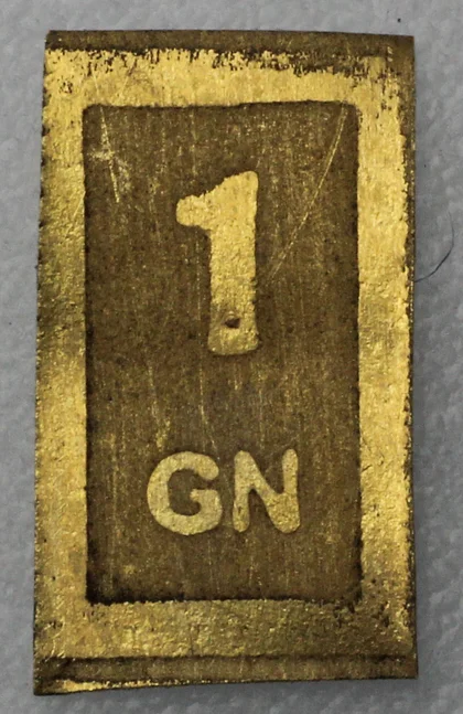gewalztes 1Grain Goldblättchen