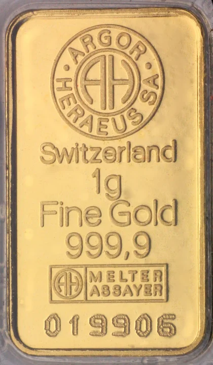 1g Goldbarren Argor