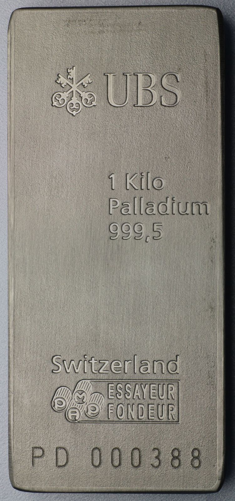 1000g Palladiumbarren UBS