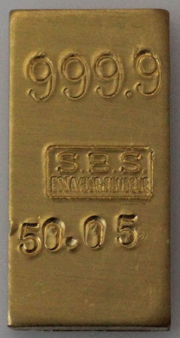 50g Goldbarren SBS