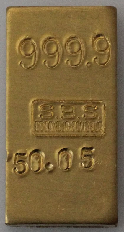 50g Goldbarren SBS