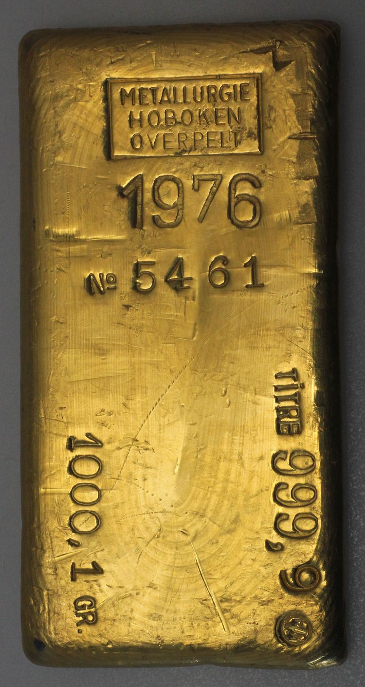 1kg Goldbarren Metallurgie Hoboken Overpelt