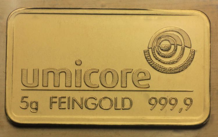 5g Umicore Goldbarren 5g Umicore Goldbarren