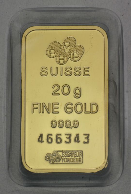 20g Goldbarren von PAMP