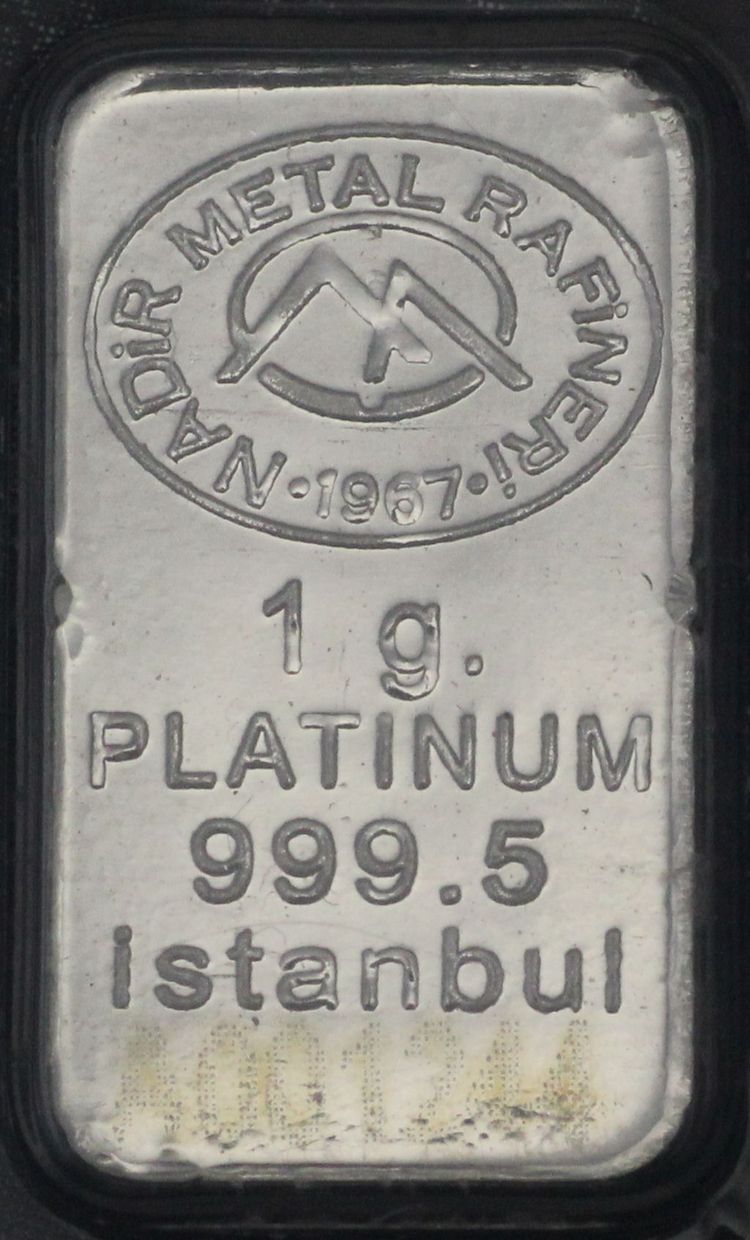 1g Platinbarren Istanbul Nadir 1g Platinbarren Istanbul Nadir