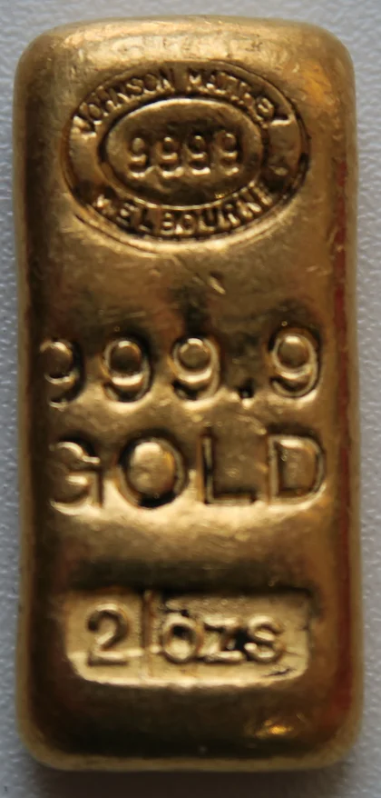 2 Unzen JM Goldbarren Melbourne