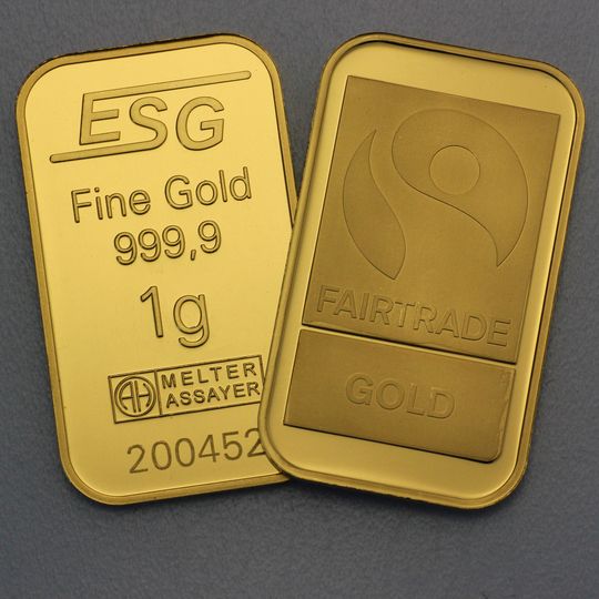 Fairtrade Goldbarren 1g kaufen