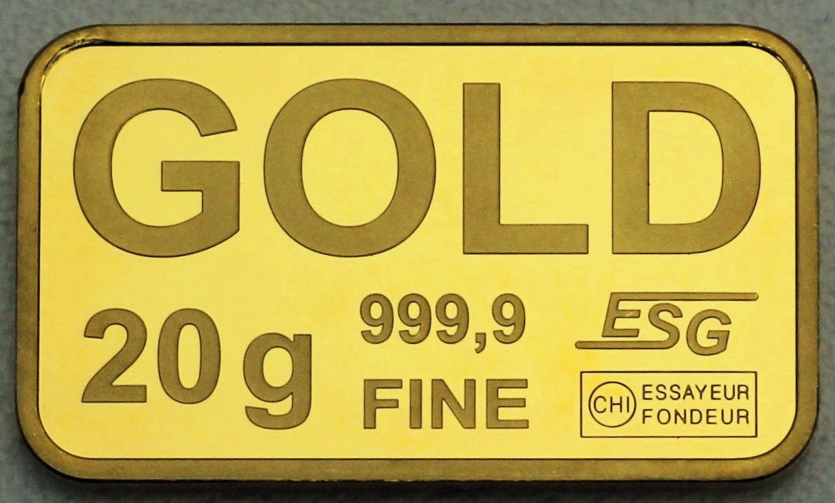 20g Goldbarren Rückseite gravierbar