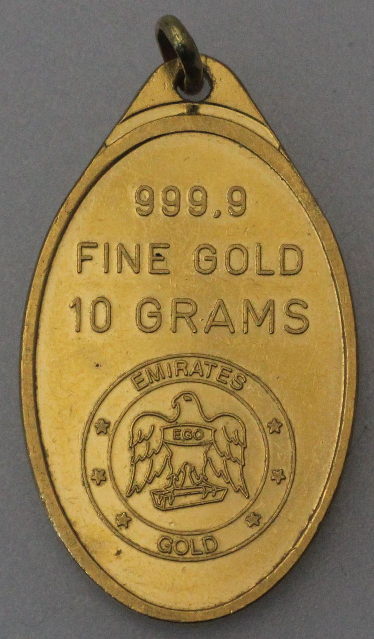 10g Goldbarren Anhänger Emirates Gold