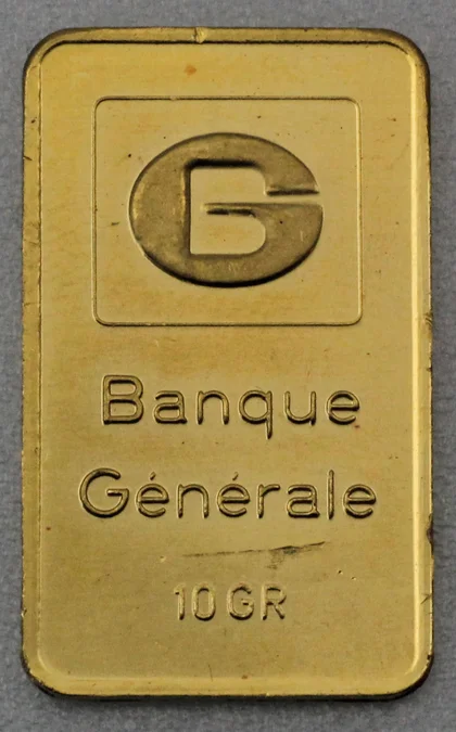 10g Goldbarren Banque Generale