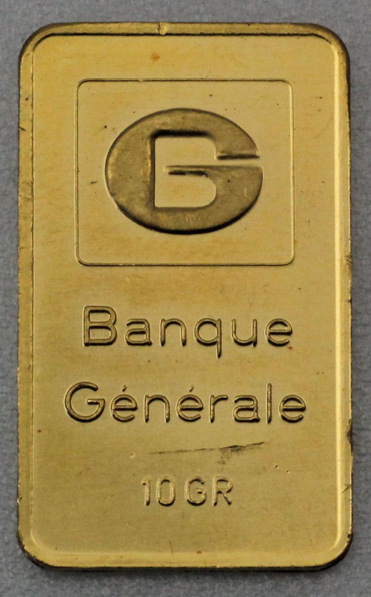 10g Goldbarren Banque Generale