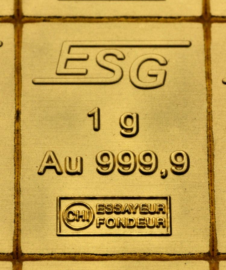 1g Goldbarren von ESG Combi-Bar 1g Goldbarren von ESG Combi-Bar