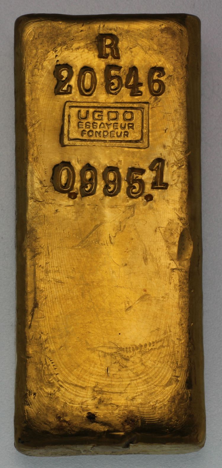 1kg Au-Barren Geneve aus dem Jahre 1948 1kg Au-Barren Geneve aus dem Jahre 1948
