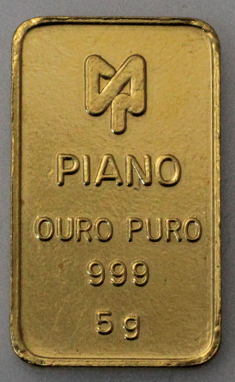 5g Goldbarren Piano Ouro Puro