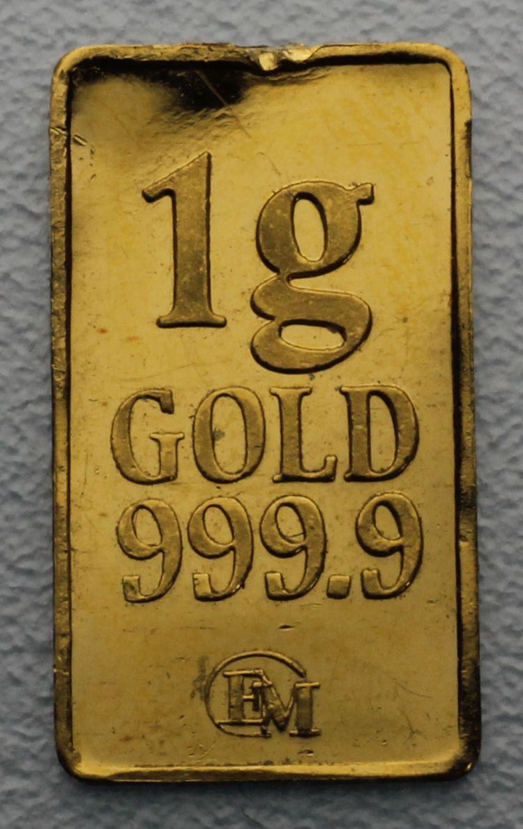 1g Gold 999,9 1g Gold 999,9