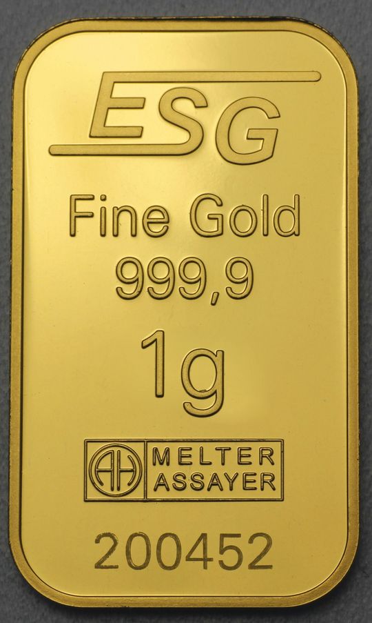 1g Goldbarren ESG