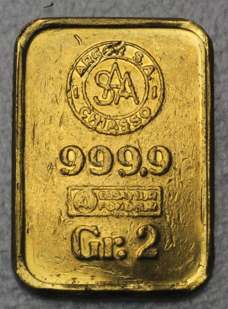 2g Gold Argor-Chiasso 2g Gold Argor-Chiasso