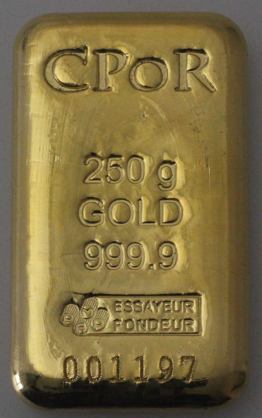 CPor Goldbarren 250g