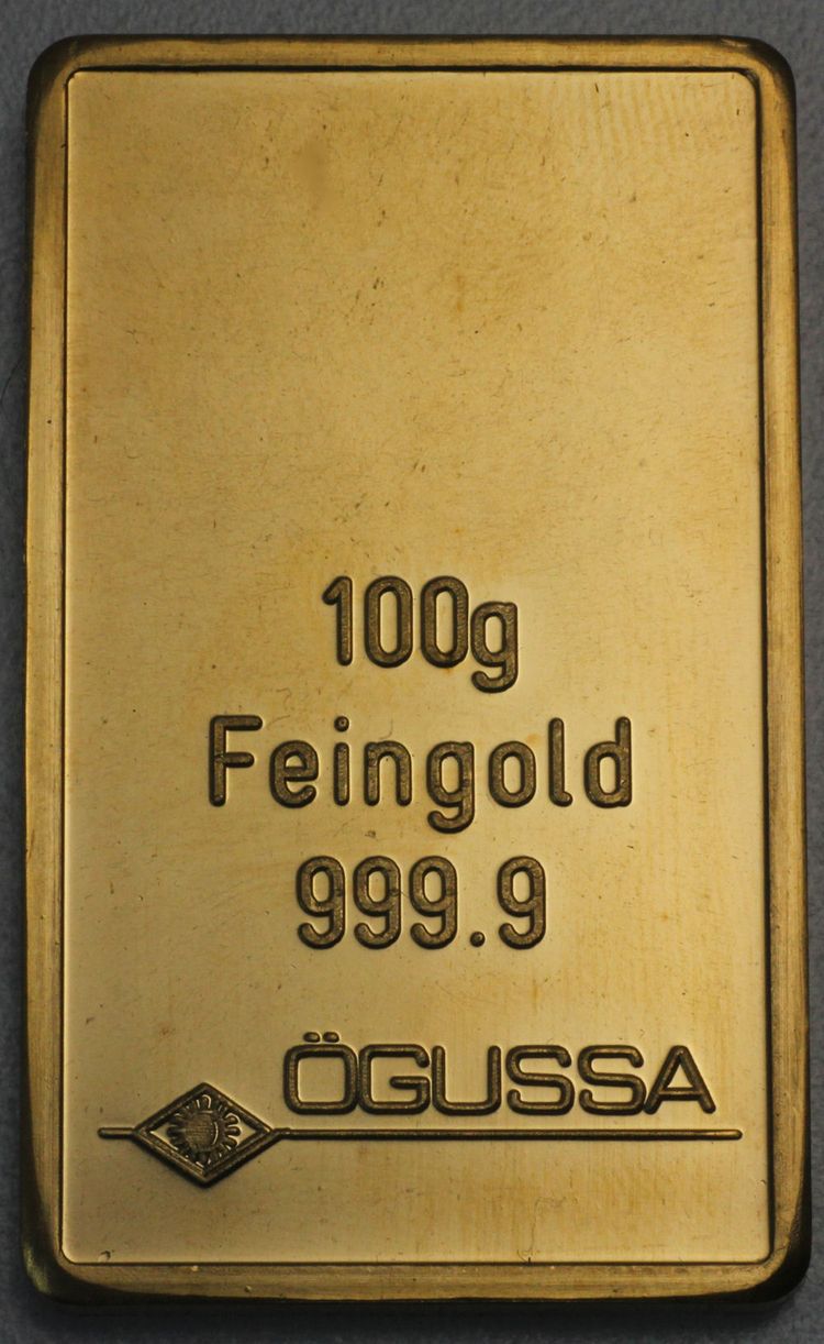 Ögussa Goldbarren 100g