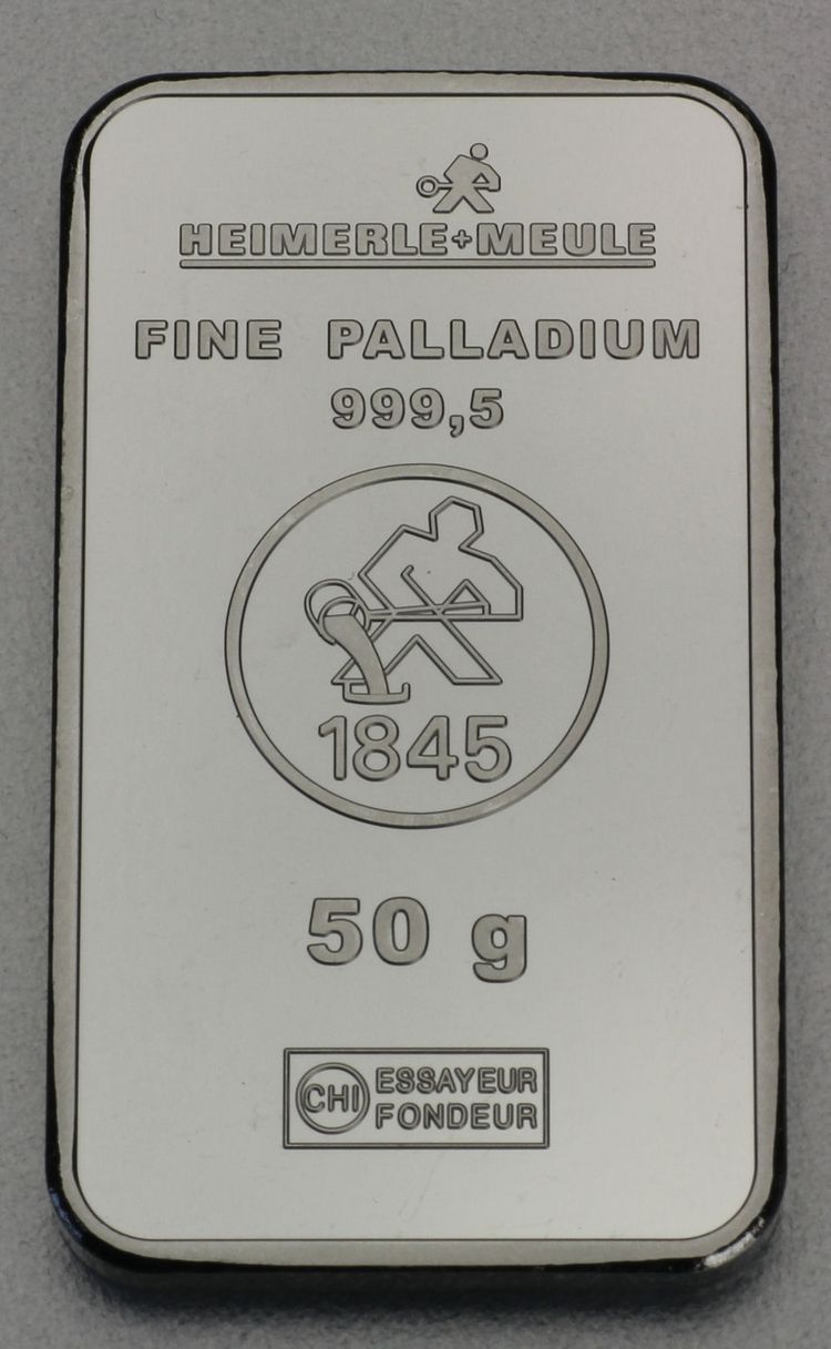 50g Palladium BARREN.de (Valcambi / Heimerle + Meule) 50g Palladium BARREN.de (Valcambi / Heimerle + Meule)
