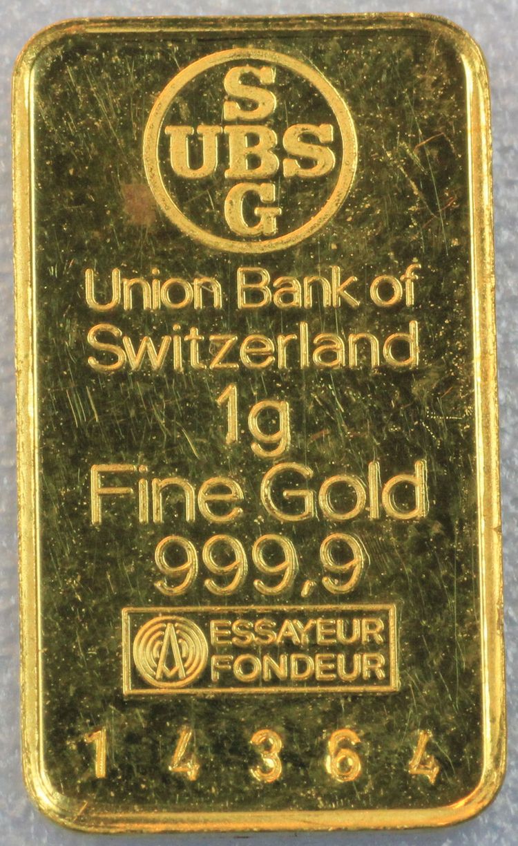 1g Barren Feingold, Union Bank of Switzerland 1g Barren Feingold, Union Bank of Switzerland
