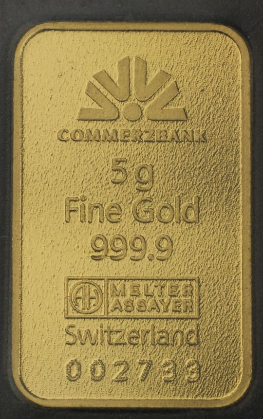 5g Commerzbank Goldbarren