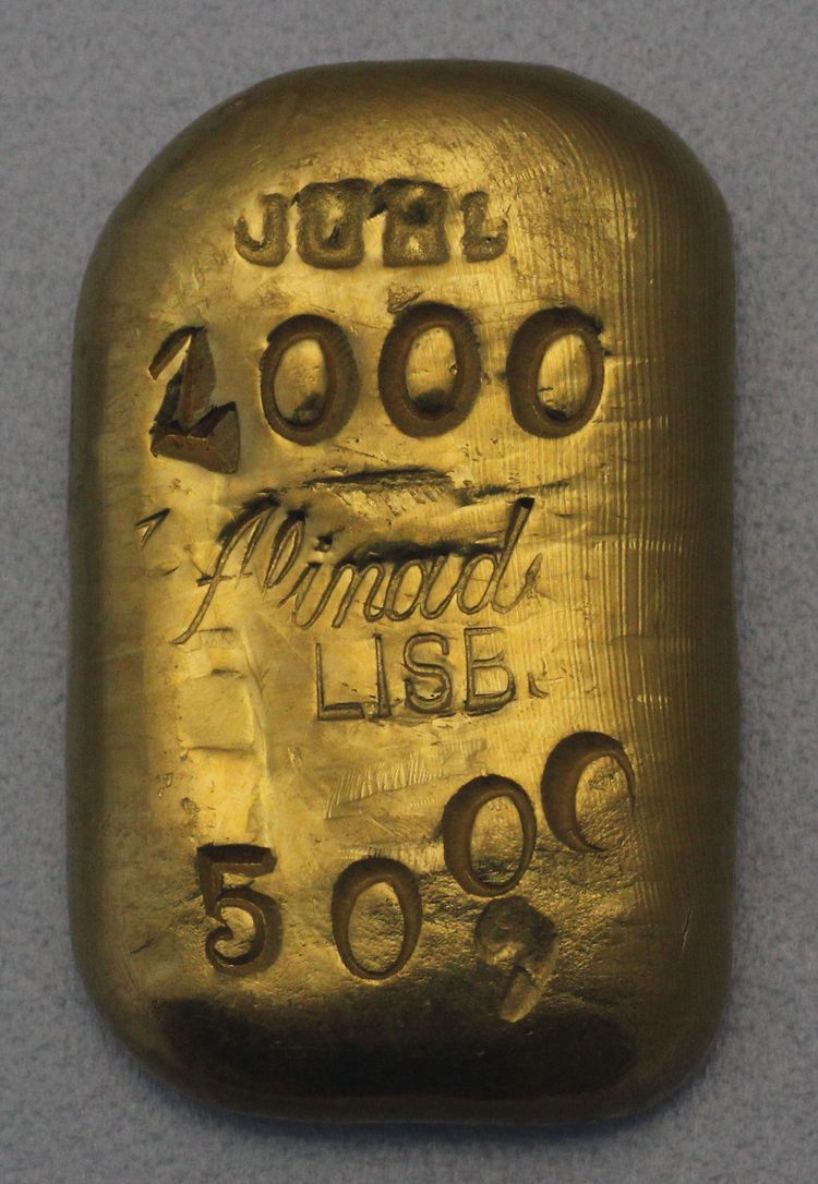 50g Goldbarren Portugal Lisabon