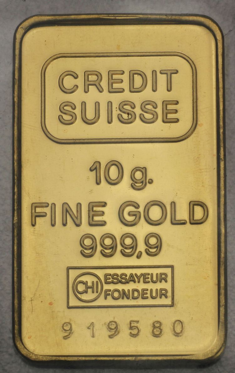 Credit Suisse 10g Goldbarren