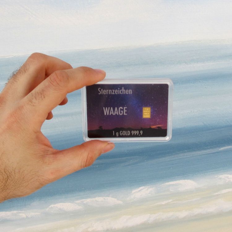 1g Goldbarren Sternzeichen Waage 1g Goldbarren Sternzeichen Waage