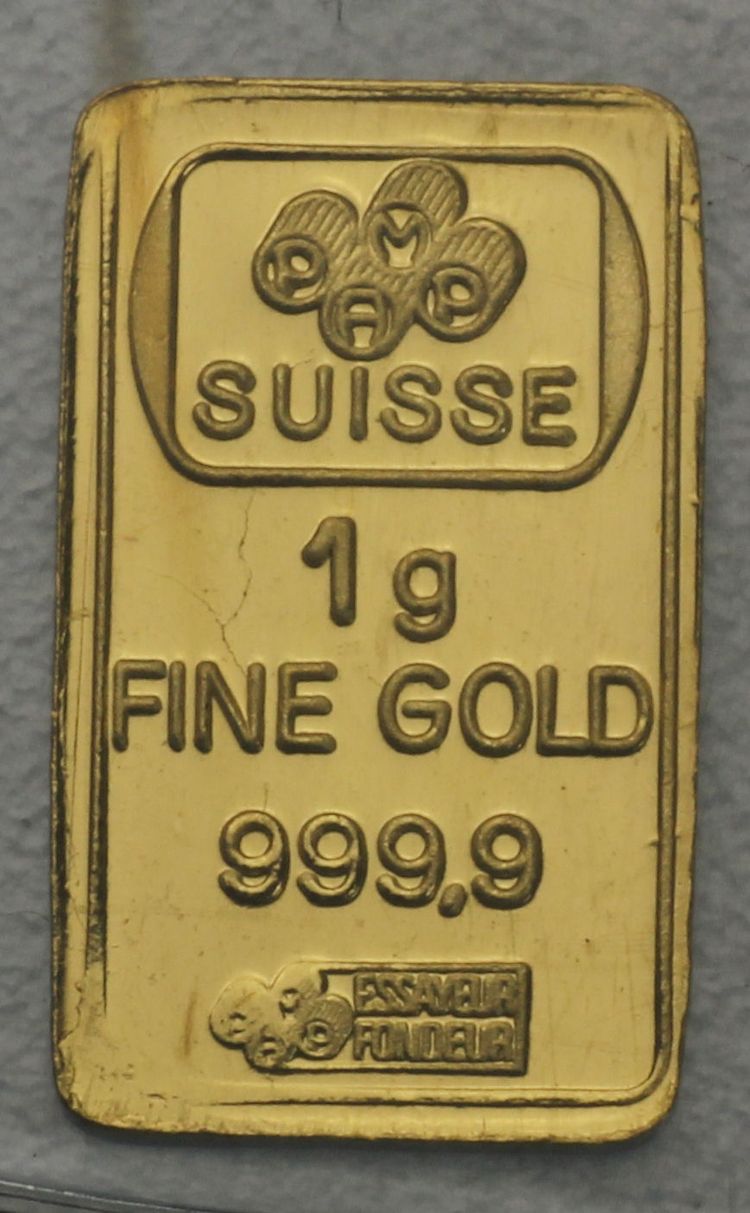 1g Goldbarren Pamp 1g Goldbarren Pamp