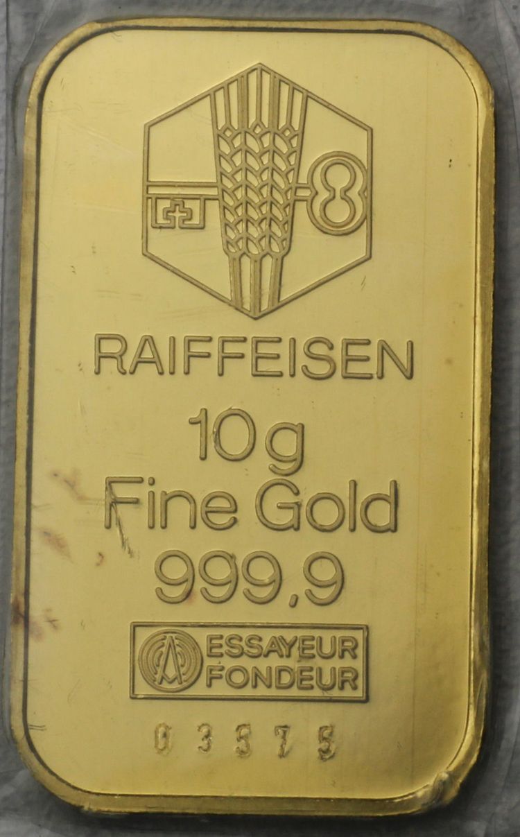 Raiffeisen Goldbarren 10g