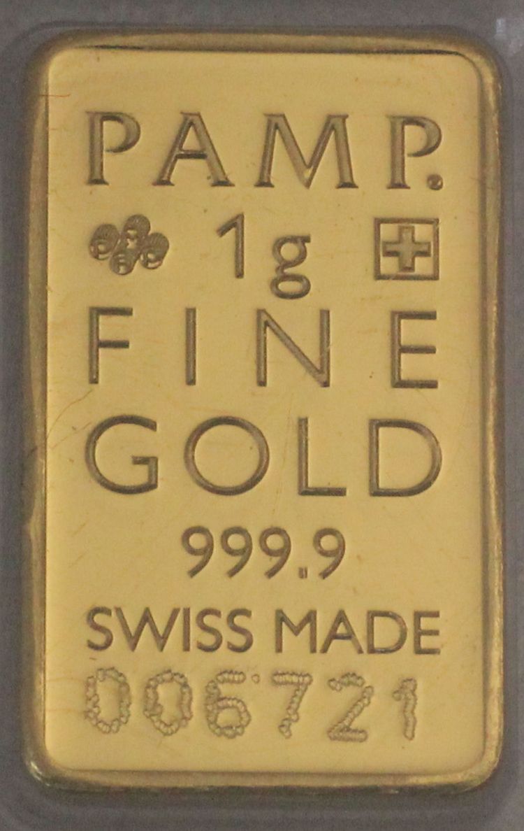 1g Goldbarren Pamp Matterhorn