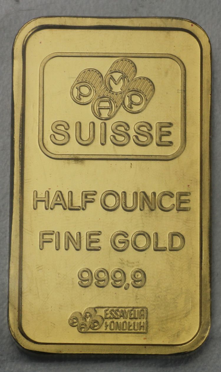 1/2 oz Goldbarren Pamp