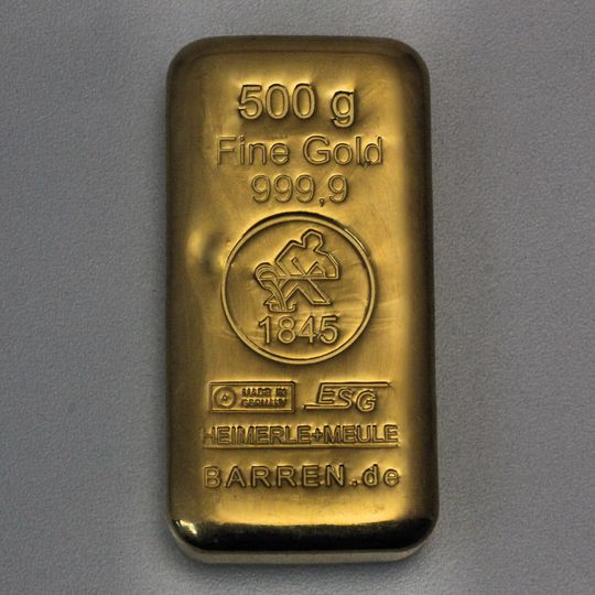 500g Goldbarren