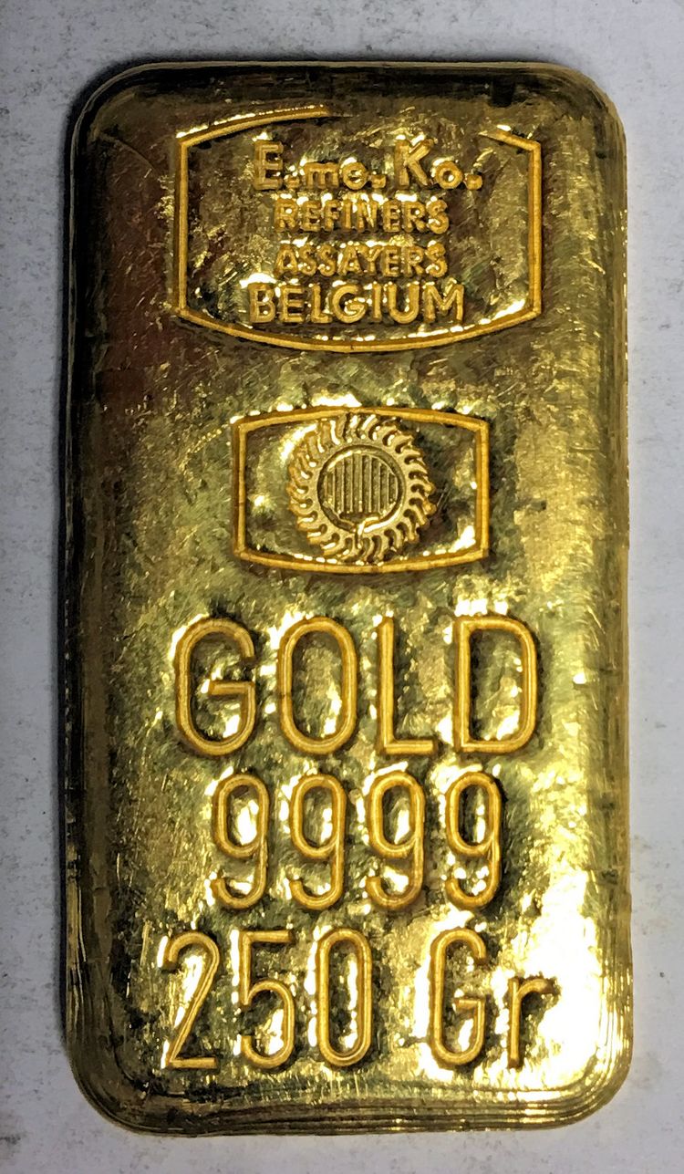 E.me.Ko. Refiners Goldbarren Belgien 250g E.me.Ko. Refiners Goldbarren Belgien 250g