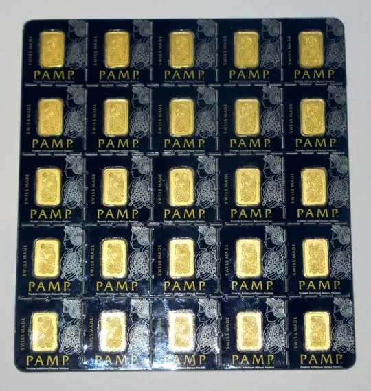 MULTIGRAM 25 x 1g Gold PAMP