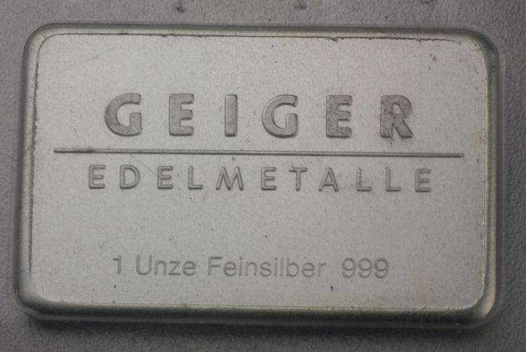 Silberbarren Geiger-Edelmetalle